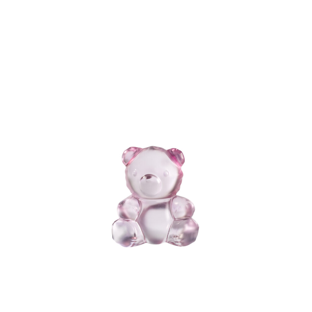 Air de Lalique Chapitre II : l'invisible sculpté 71 TEDDY AIR sculpture small size pink luster ©LALIQUE SA 2