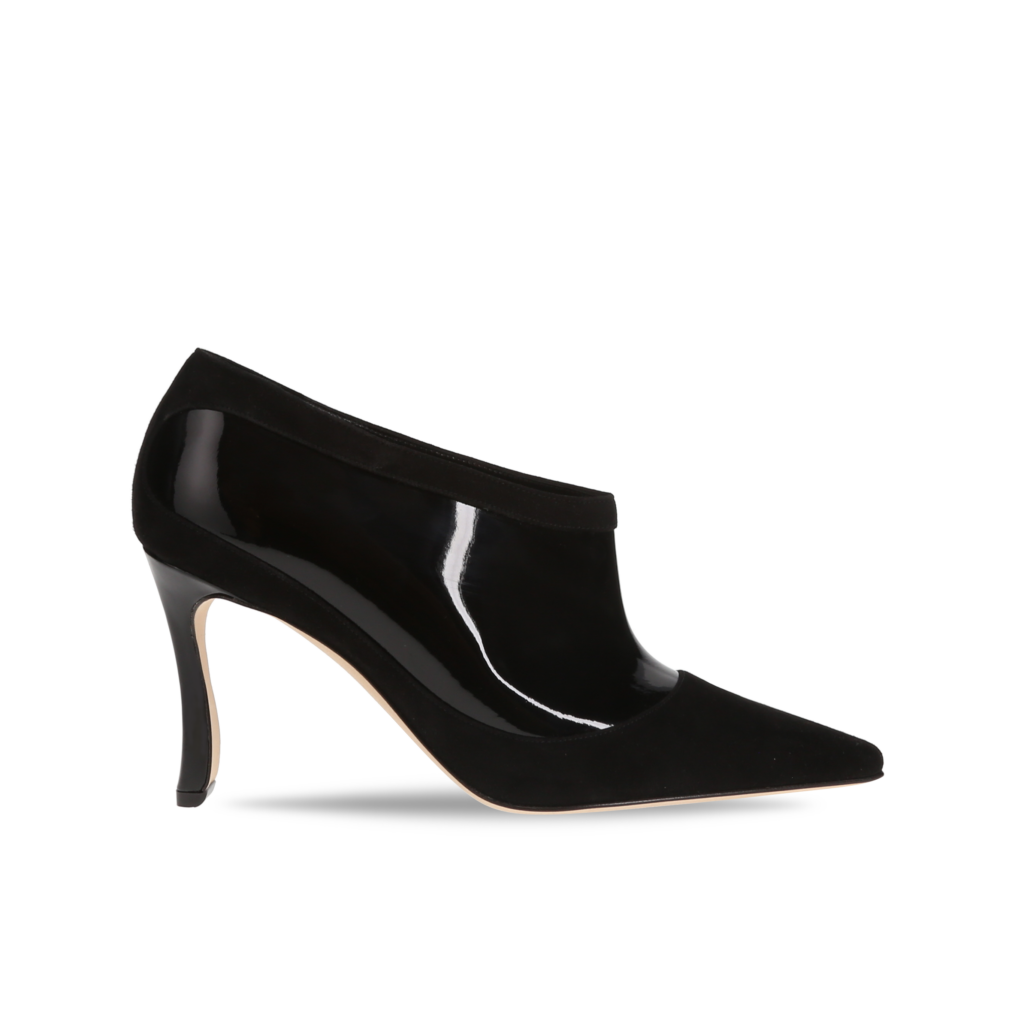 Manolo Blahnik et l’art de marcher : Paris comme carte personnelle 142 TERS PATENT BLACK