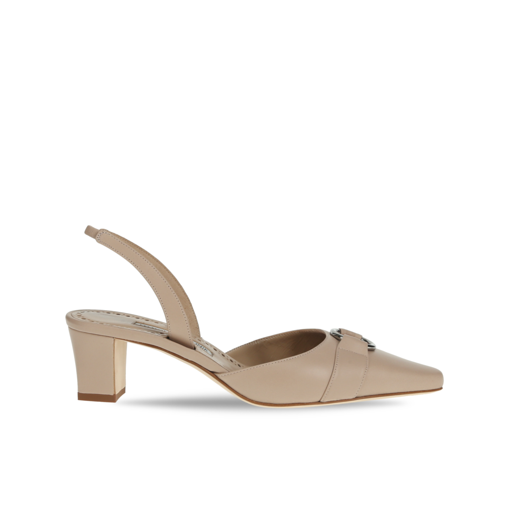 Manolo Blahnik et l’art de marcher : Paris comme carte personnelle 48 TRIXA NAPPA MID NUDE