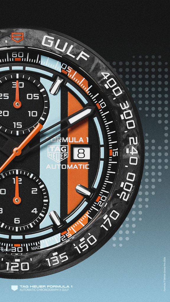 TAG Heuer × Gulf : la quatrième vie d'une icône 29 Web 2000px CBZ208B.BF0009 DIAL 9 16