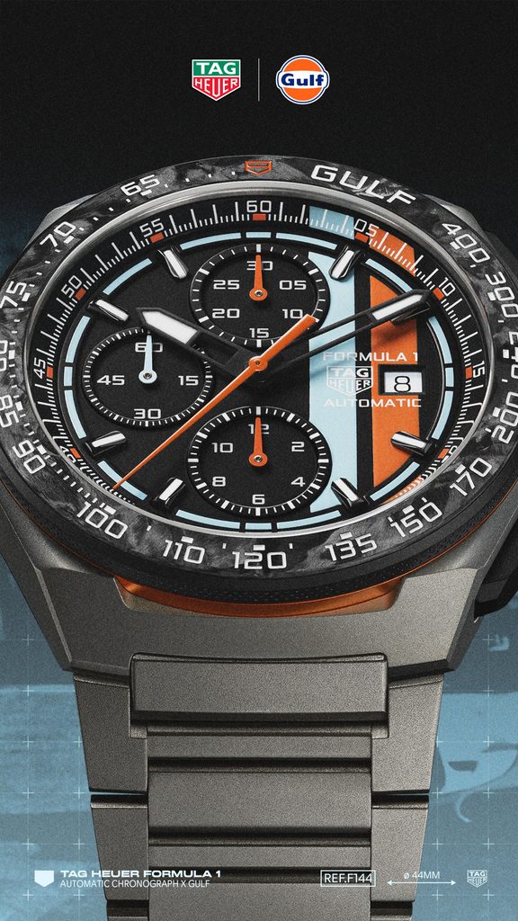 TAG Heuer × Gulf : la quatrième vie d'une icône 33 Web 2000px CBZ208B.BF0009 MUSHROOM 9 16