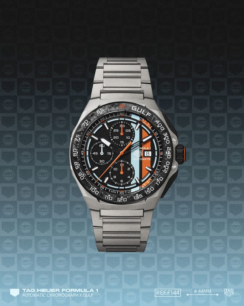 TAG Heuer × Gulf : la quatrième vie d'une icône 38 Web 2000px CBZ208B.BF0009 SOLDAT 4 5