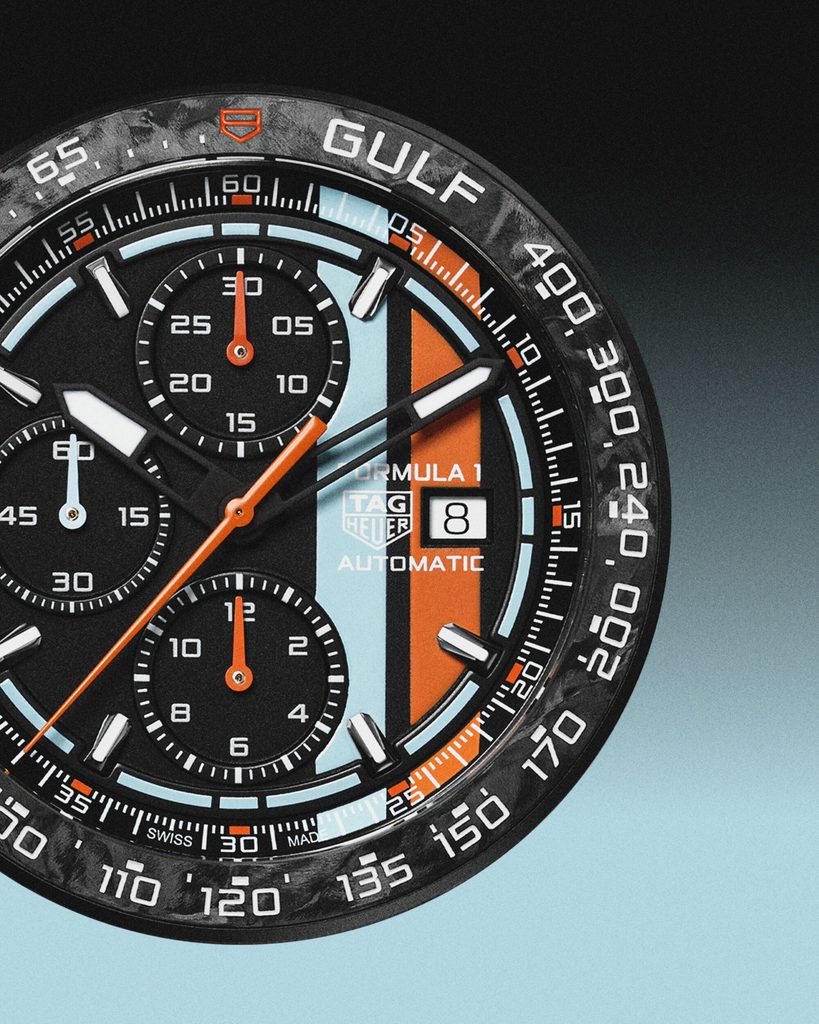 TAG Heuer × Gulf : la quatrième vie d'une icône 46 Web 2000px CLEAN CBZ208B.BF0009 CASE 4 5