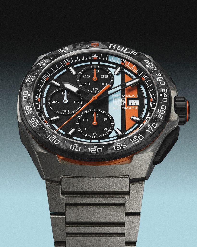 TAG Heuer × Gulf : la quatrième vie d'une icône 51 Web 2000px CLEAN CBZ208B.BF0009 MUSHROOM 4 5