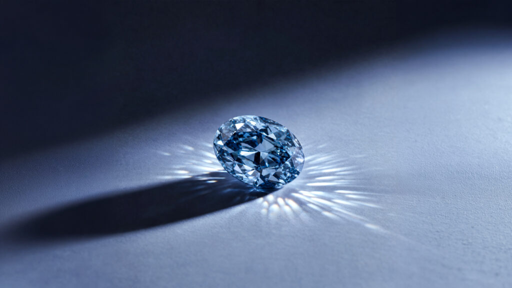 Messika et l'Okavango Blue : le Botswana au cœur d'un diamant de légende 27 3 Messika Corporate Savoir Faire 2026 Okavango Blue Diamond Still Life 16 9 © Messika
