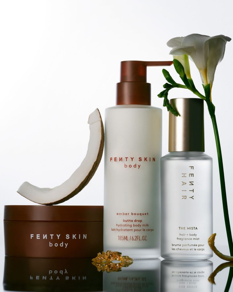 Fenty Skin ajoute Amber Bouquet à sa gamme corps, sur une demande directe de la Fenty Fam 25 FSB SP26 T2PRODUCT EDITORIAL 20SCENTNOTES BUTTADROP BODYMILK AMBERBOUQUET 20THEMISTA 0730 1200X1500 72DPI