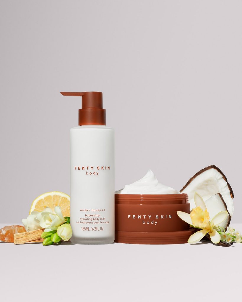 Fenty Skin ajoute Amber Bouquet à sa gamme corps, sur une demande directe de la Fenty Fam 28 FSB SPR26 T2PRODUCT EDITORIAL INGREDIENT BUTTADROP BODYMILK 20CREAM AMBERBOUQUET 1200X1500 72DPI