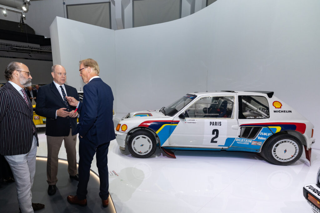 Monaco et l'automobile : cent trente ans d'une histoire d'amour au Grimaldi Forum 29 Inauguration Rodolphe Rapetti S.A.S. le Prince Albert II Ari Vatanen CManu Vitali Direction de la Communication 4