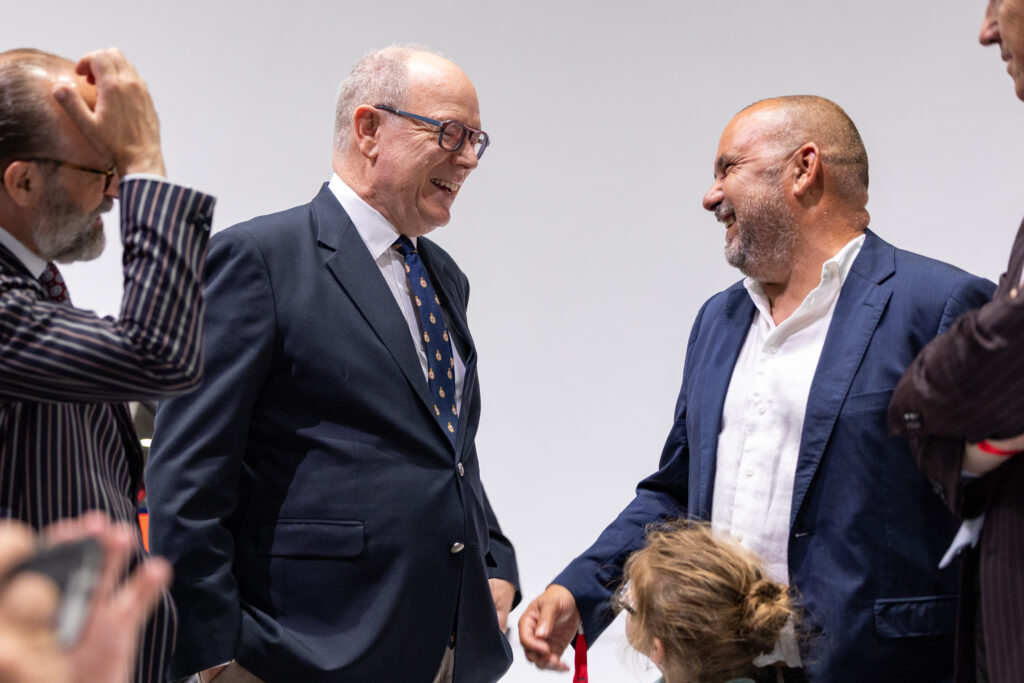 Monaco et l'automobile : cent trente ans d'une histoire d'amour au Grimaldi Forum 30 Inauguration Rodolphe Rapetti S.A.S. le Prince Albert II Daniel Elena C Manu Vitali Direction de la Communication