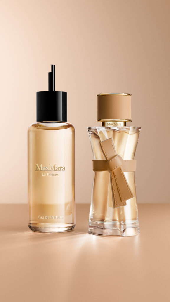 Max Mara habille la peau : la maison signe son premier parfum 166 MM LE PARFUM EDP 2026 Digital E retail EDP Refill sRGB 9x16 72dpi