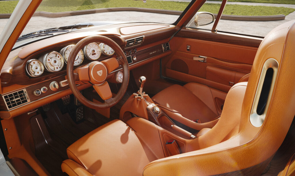 Louis Vuitton X Singer : quand l'automobile devient un terrain de savoir-faire 133 Rendering Como Porsche 911 Reimagined by Singer Classic Turbo 02
