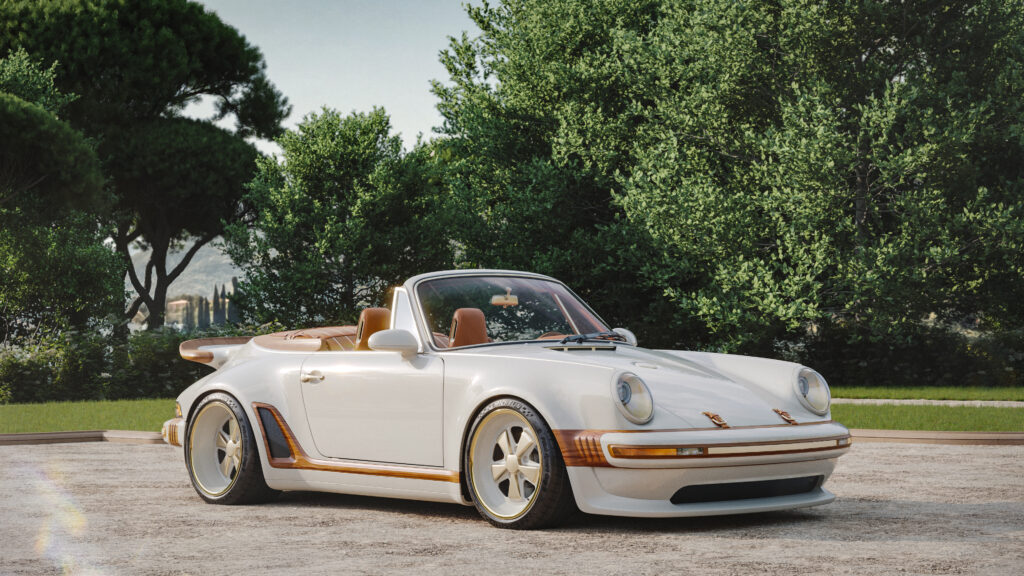 Louis Vuitton X Singer : quand l'automobile devient un terrain de savoir-faire 56 Rendering Como Porsche 911 Reimagined by Singer Classic Turbo 11