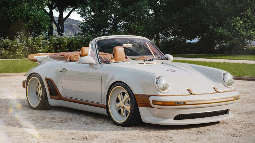 Louis Vuitton X Singer : quand l'automobile devient un terrain de savoir-faire 57 Rendering Como Porsche 911 Reimagined by Singer Classic Turbo 12