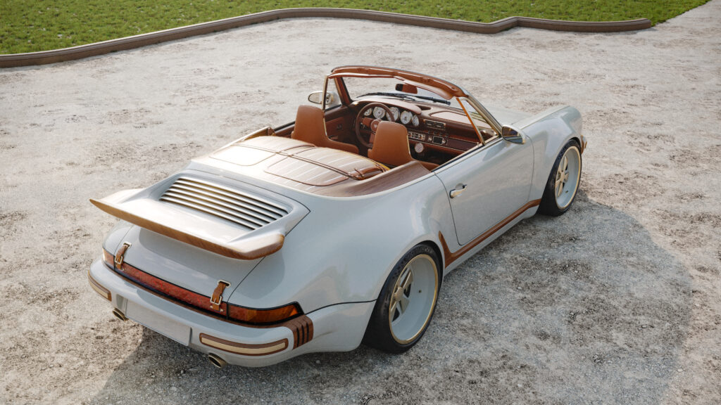 Louis Vuitton X Singer : quand l'automobile devient un terrain de savoir-faire 58 Rendering Como Porsche 911 Reimagined by Singer Classic Turbo 13