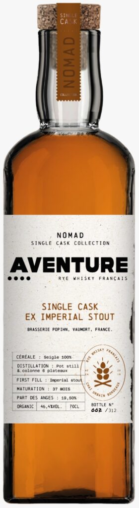 Aventure fait voyager le rye whisky français avec sa collection Nomad 63 Single Cask Imperial Stout