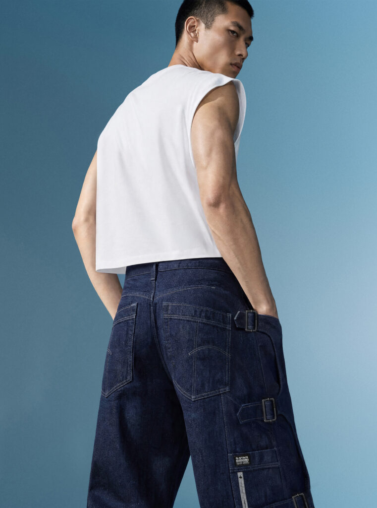 G-STAR x TOMBOGO : le denim pensé comme un système de harnais 33 The Denim Tombogo MEN back closeup