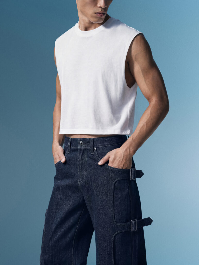 G-STAR x TOMBOGO : le denim pensé comme un système de harnais 30 The Denim Tombogo MEN front closeup
