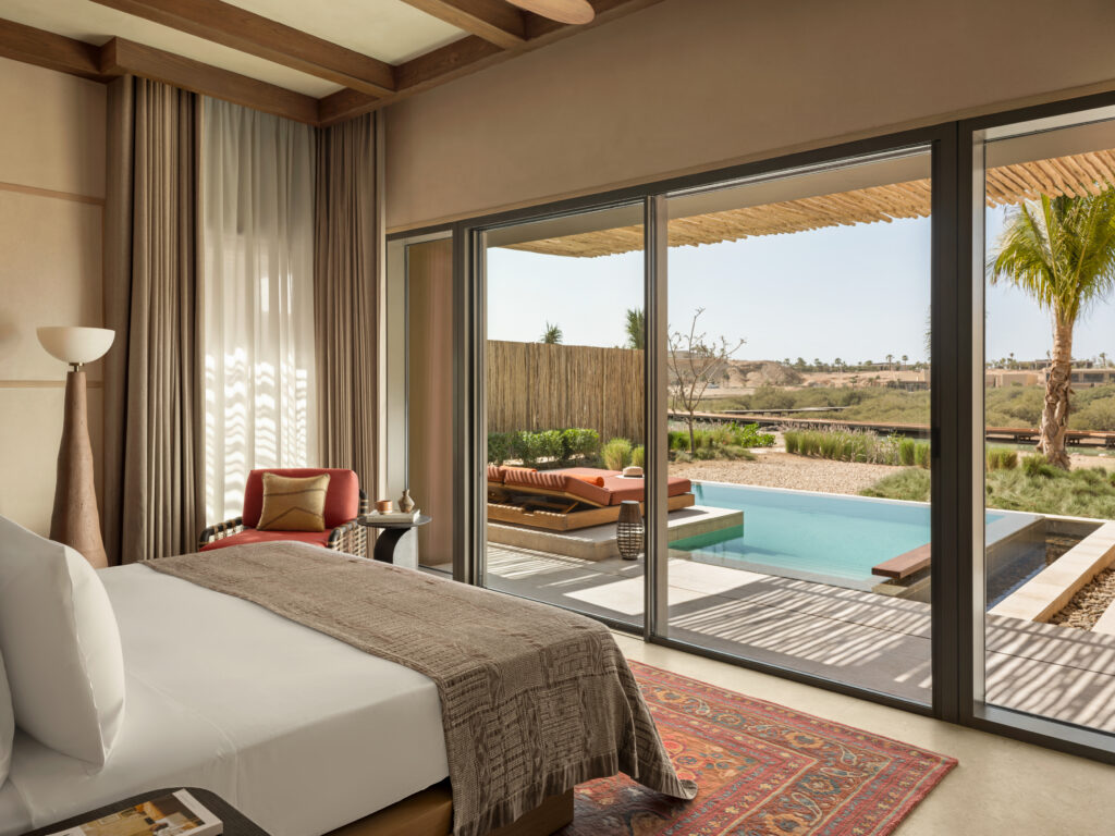 AMAALA veut réinventer le voyage bien-être. À quelle échelle peut-on encore appeler cela un sanctuaire ? 92 Three Bedroom Pool Villa Bedroom