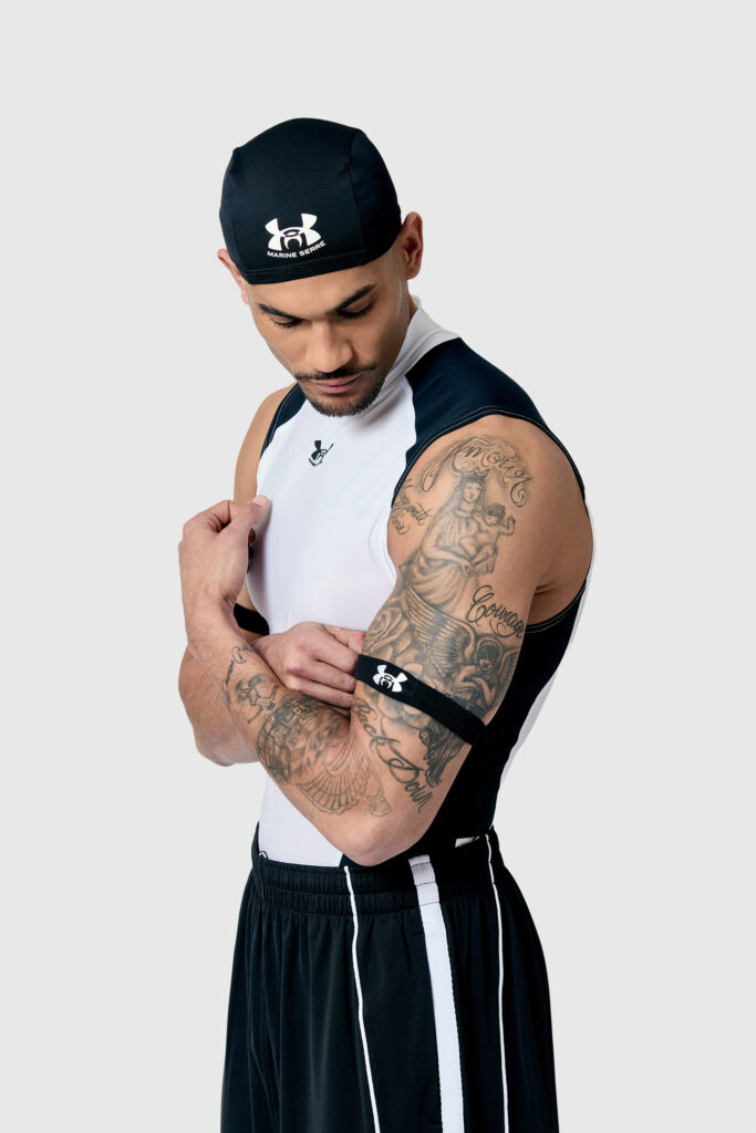 Marine Serre et Under Armour, la performance comme seconde peau 30 UBR013A RKNI0016 BK99 1