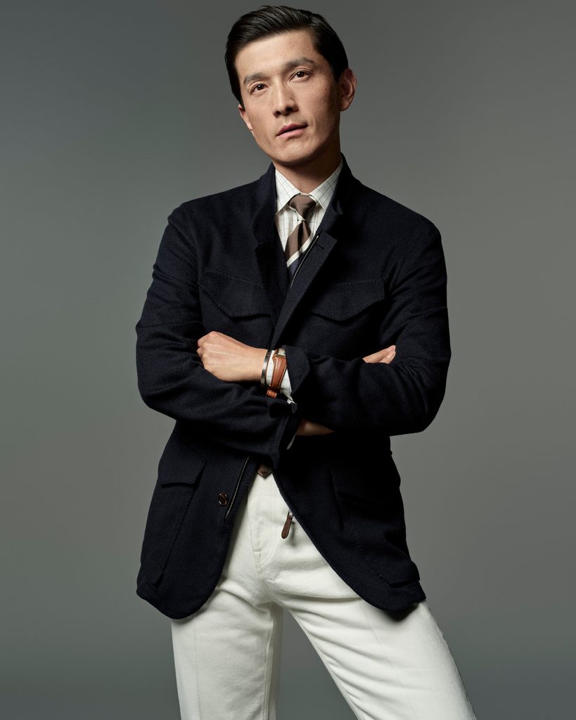 Dunhill dissèque le blazer anglais, veste par veste, jusqu'au fil de soie 26 dunhill Autumn Winter 2026 Campaign 2
