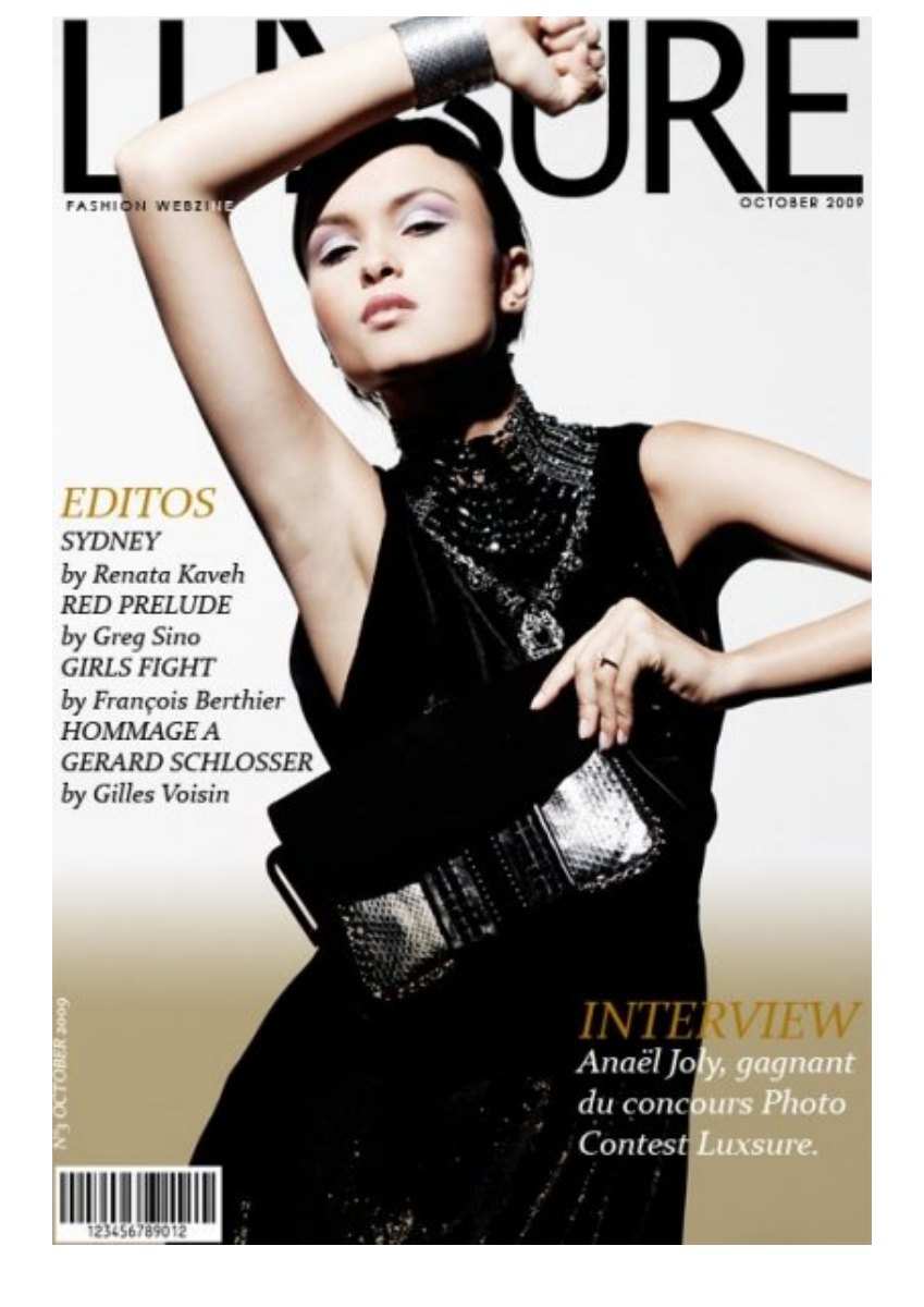 Archives Luxsure Magazine 30 Couverture de Luxsure Magazine numéro 3, octobre 2009