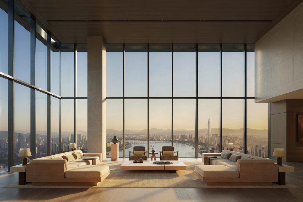 Aman choisit Séoul pour écrire sa première page coréenne 25 Aman Residences Seoul Living room