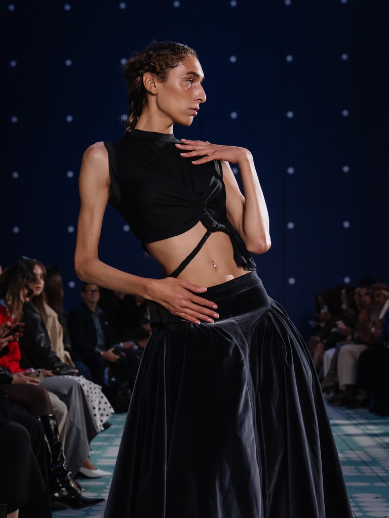 ANCIELA fait de la relation mère-fille le miroir de notre lien à la Terre 49 Anciela SS27 Runway1 by MarcusHartelt for LFW 25 768x1024 1