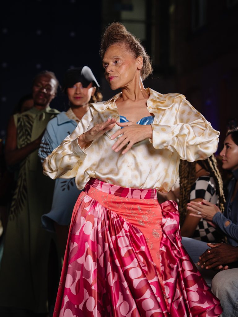 ANCIELA fait de la relation mère-fille le miroir de notre lien à la Terre 78 Anciela SS27 Runway1 by MarcusHartelt for LFW 54 768x1024 1