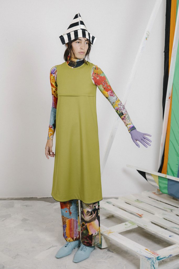 Arthur Arbesser recycle ses archives et invente une mode qui s'arrête quand le tissu s'épuise 39 ArthurArbesser FW26 LOOK 15©ClaudiaFerri