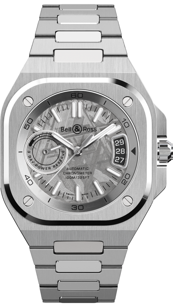 Bell & Ross BR-X5 Météorite : Cadran Muonionalusta et Calibre COSC 29 BRX5 METEORITE STEEL