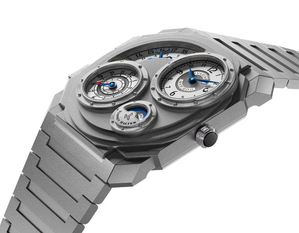 Bvlgari fait du titane un manifeste, pas un simple choix technique 87 Bvlgari 2026 Octo Finissimo Dual Time X Vianney Halter Packshot 104356 01