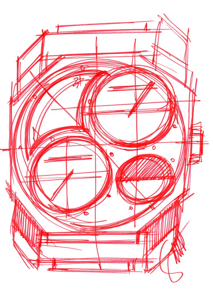 Bvlgari fait du titane un manifeste, pas un simple choix technique 44 Bvlgari 2026 Octo Finissimo Dual Time X Vianney Halter Sketch 03