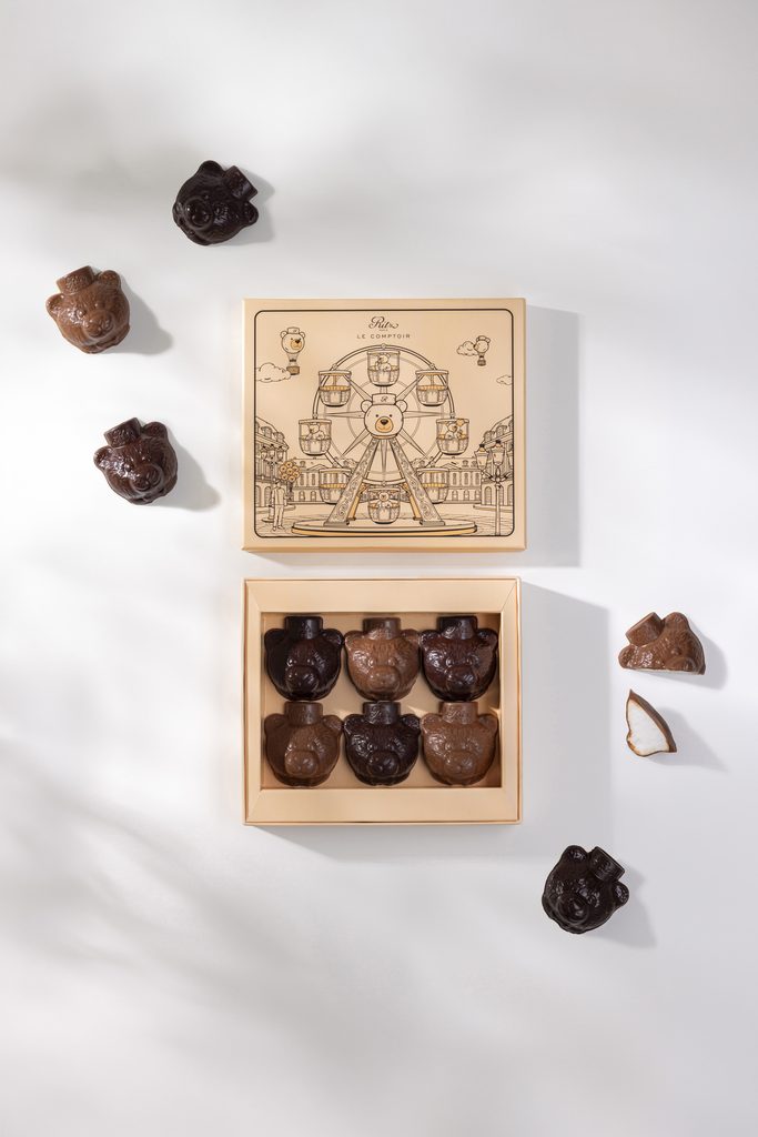 Le Ritz Paris met le chocolat à l'épreuve de ses signes 34 Coffret dOursons Guimauve en chocolat noir et chocolat au lait Collection de Chocolats Ritz Paris Le Comptoir ©vincentnageotte 3