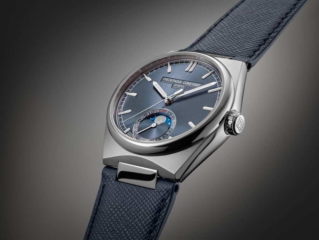 Frederique Constant loge la lune dans un boîtier sport-chic 26 Detail FC 716BL3NH6 HD