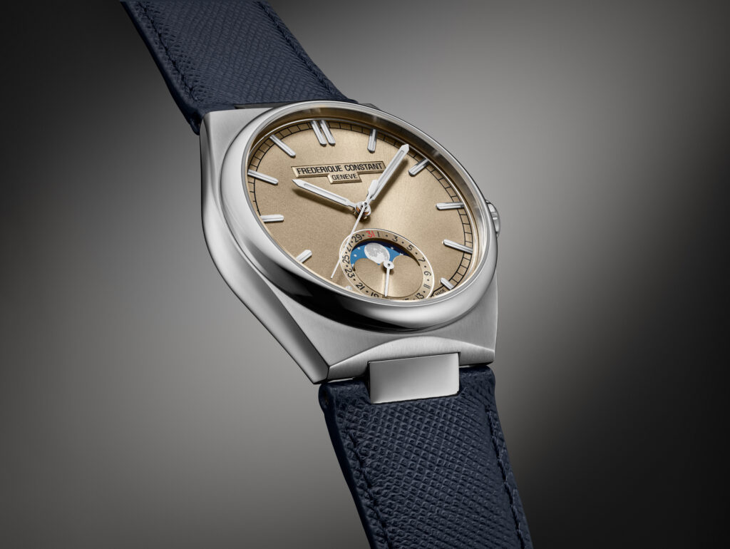 Frederique Constant loge la lune dans un boîtier sport-chic 28 Detail FC 716RG3NH6 HD