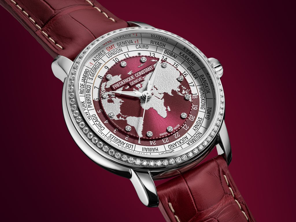 Frederique Constant met sa Worldtimer manufacture au service d'une vente caritative 25 Detail FC 719BRGD3DH6 HD