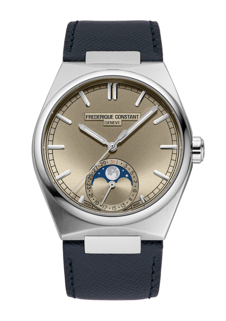 Frederique Constant loge la lune dans un boîtier sport-chic 58 FC 716RG3NH6 Front Web