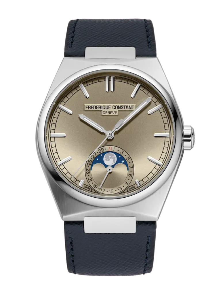 Frederique Constant loge la lune dans un boîtier sport-chic 60 FC 716RG3NH6 Front Web