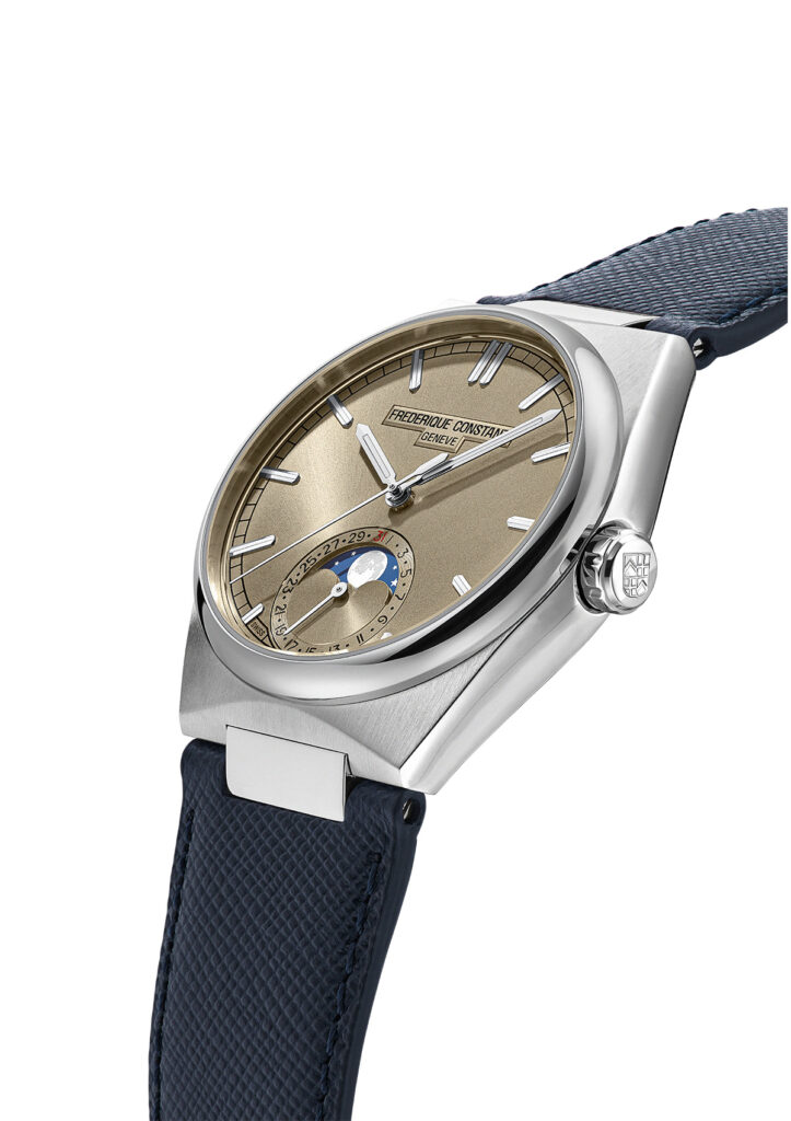 Frederique Constant loge la lune dans un boîtier sport-chic 57 FC 716RG3NH6 Side Web