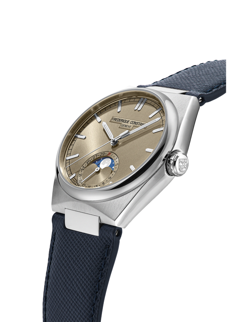 Frederique Constant loge la lune dans un boîtier sport-chic 56 FC 716RG3NH6 Side Web