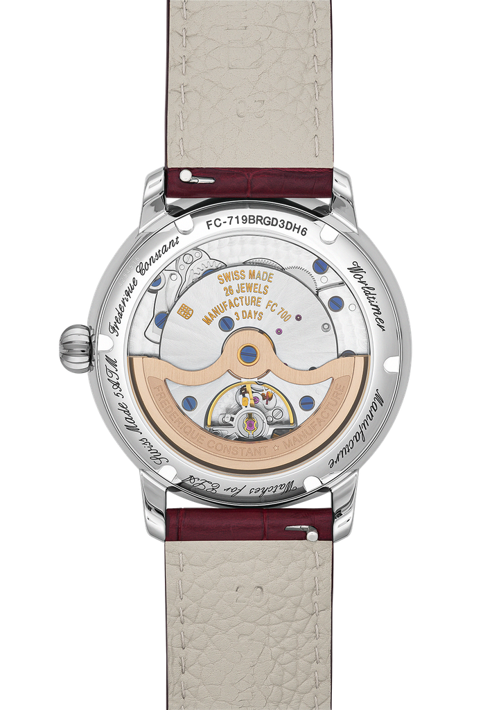Frederique Constant met sa Worldtimer manufacture au service d'une vente caritative 28 FC 719BRGD3DH6 Back Web