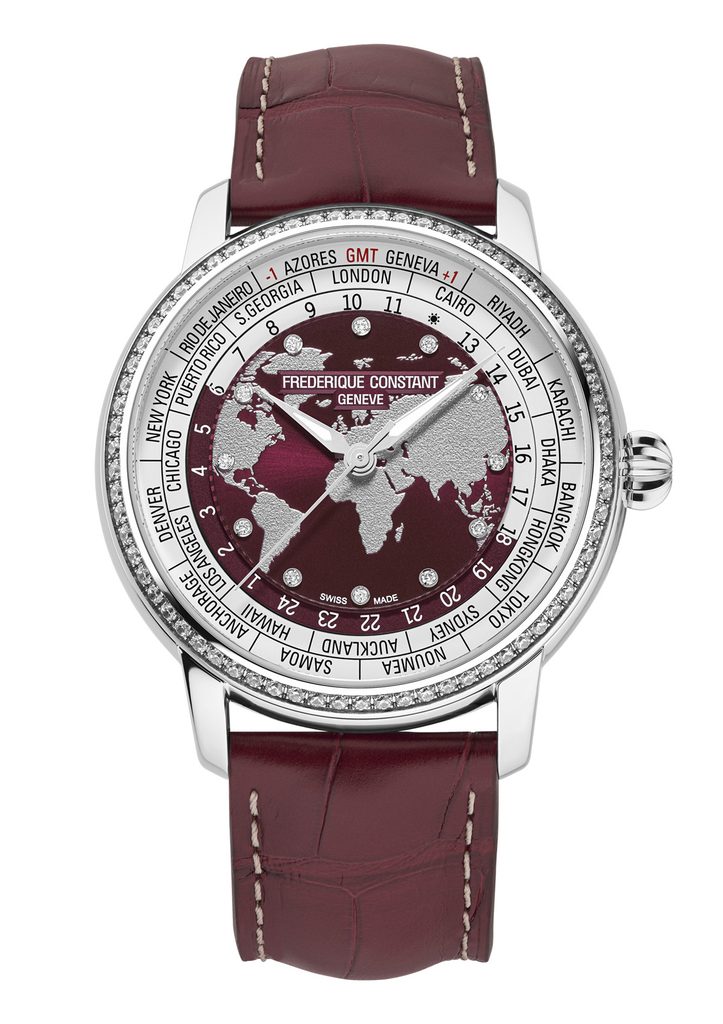 Frederique Constant met sa Worldtimer manufacture au service d'une vente caritative 29 FC 719BRGD3DH6 Front Web