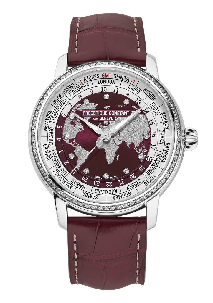 Frederique Constant met sa Worldtimer manufacture au service d'une vente caritative 30 FC 719BRGD3DH6 Front Web