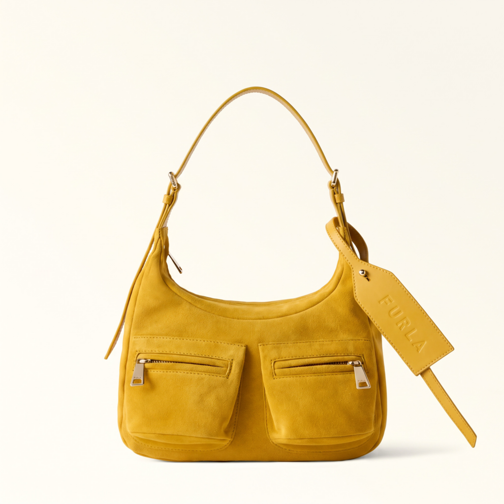 Furla Cinemania : quand un sac déclenche une première de cinéma 36 Furla Lynette hobo Milan Fashion Week Limited Editon Senape Yellow