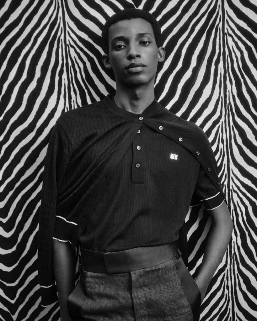 John Smedley et Wales Bonner : la maille anglaise redéfinie 58 GWB AW26 Malick Bodian Lookbook Look 19 4x5