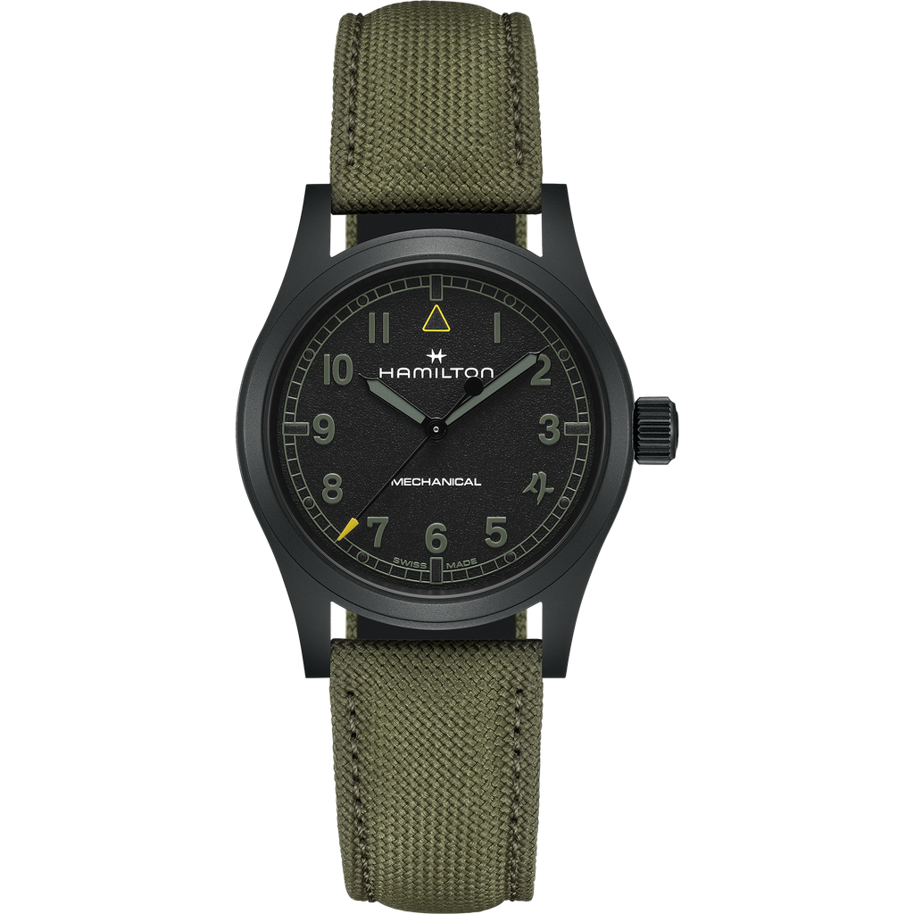 Hamilton retourne au front avec une deuxième montre Call of Duty 40 Hamilton Khaki Field H69469930 soldier