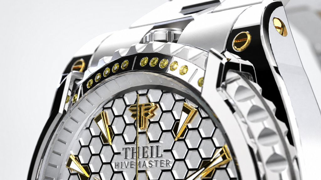 THEIL HIVEMASTER : quand la lunette devient une interface 26 Hivemaster Theil Acier or diamant jaune 8