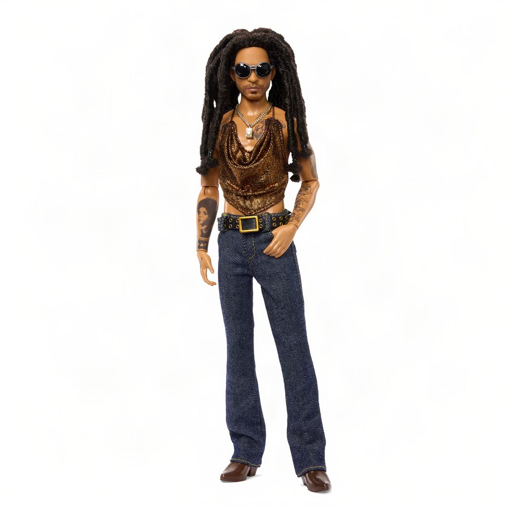 Barbie couronne Lenny Kravitz, deuxième Kenbassador de l'histoire 32 JBJ43 W 26 022