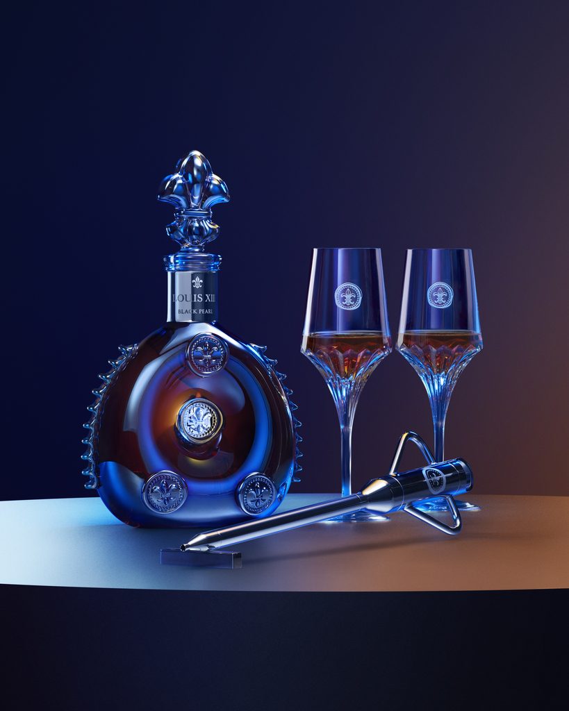 Ce que LOUIS XIII accepte enfin de partager du Grollet 40 LOUISXIII BLACKPEARL DECANTER GLASSES PIPETTE LIFESTYLE 4x5 RGB