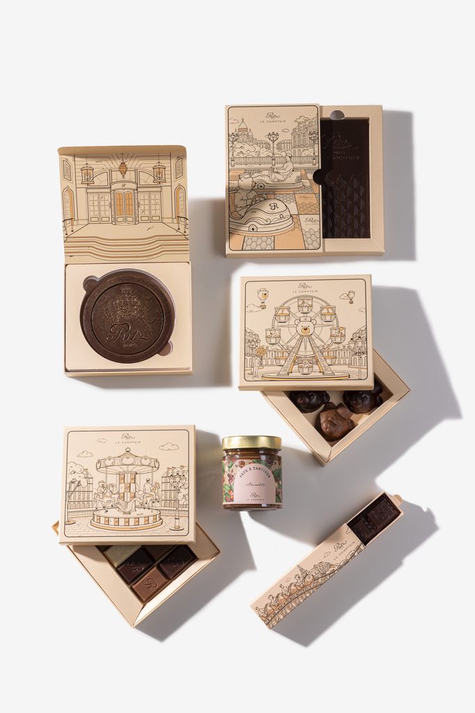 Le Ritz Paris met le chocolat à l'épreuve de ses signes 36 La Collection de Chocolats de Ritz Paris Le Comptoir ©vincentnageotte 2